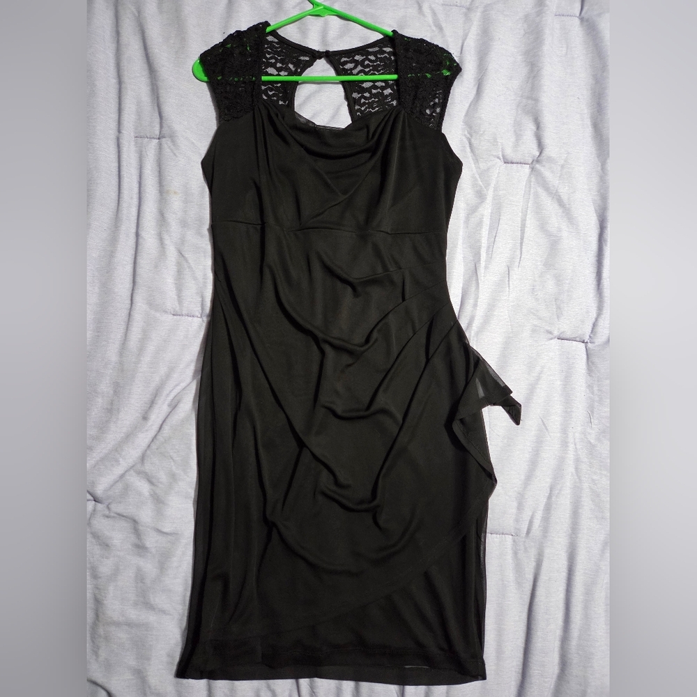 Enfocus Studio Black Asymmetrical Dress